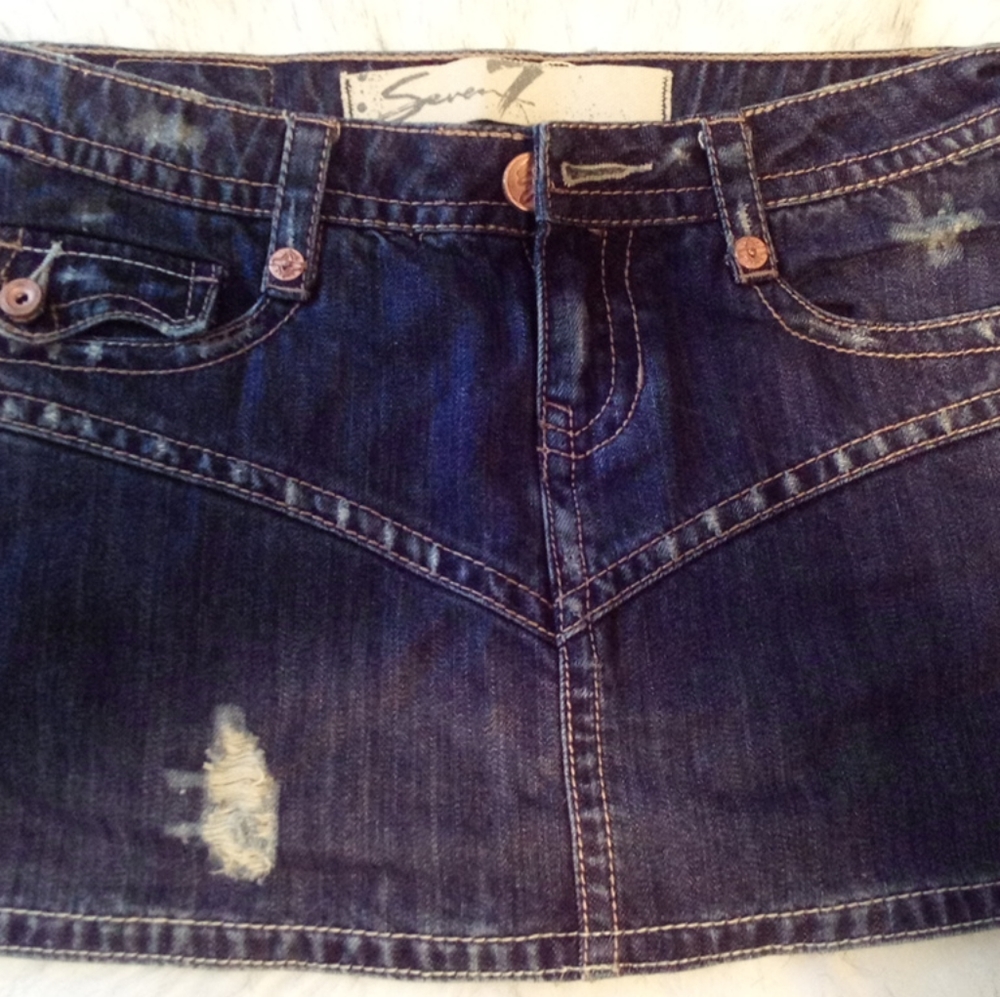 Denim mini skirt by Seven size 29